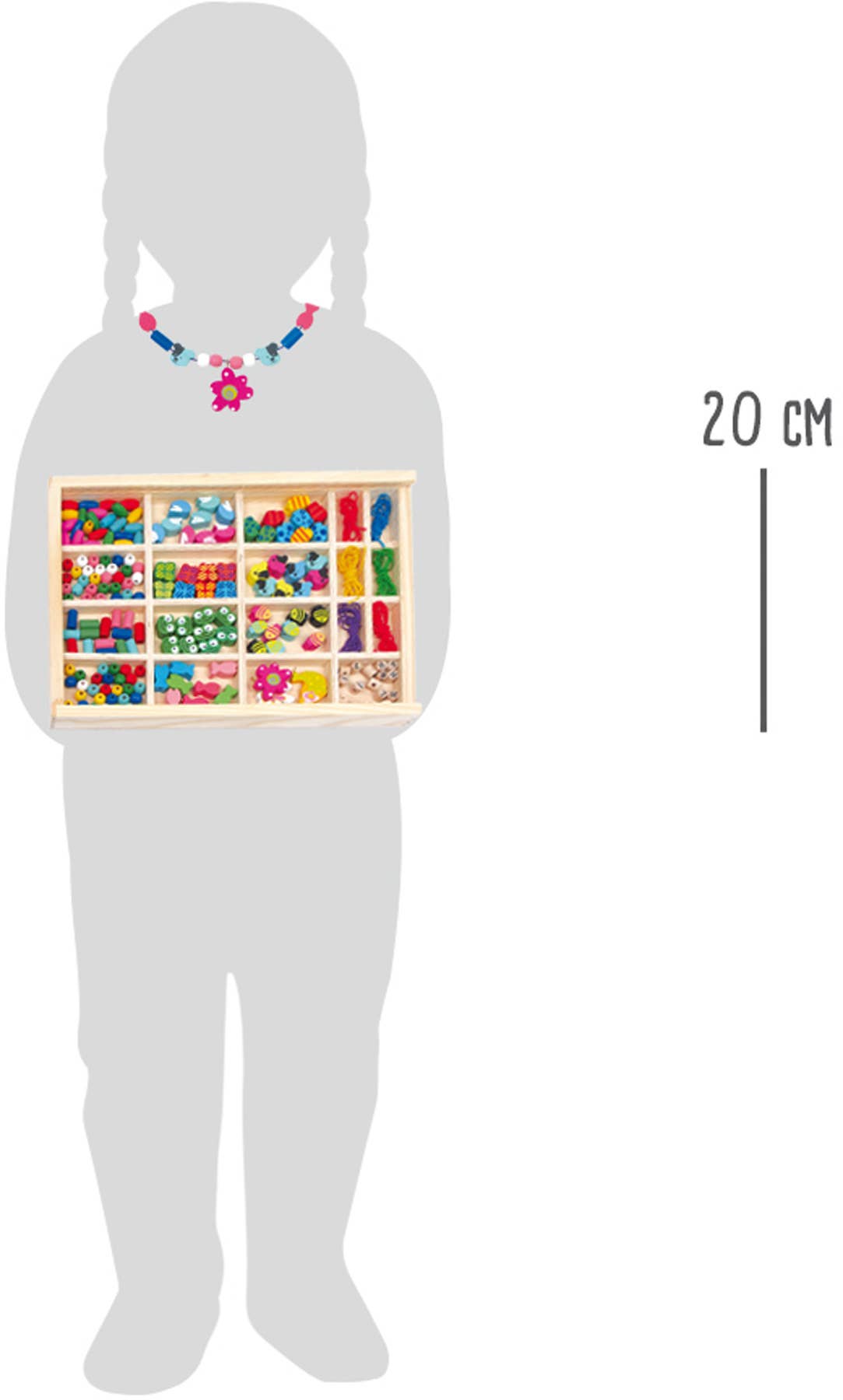 small foot – Engroshandel DIY-hobbysæt – Børn – Træperler til snor i trækasse3