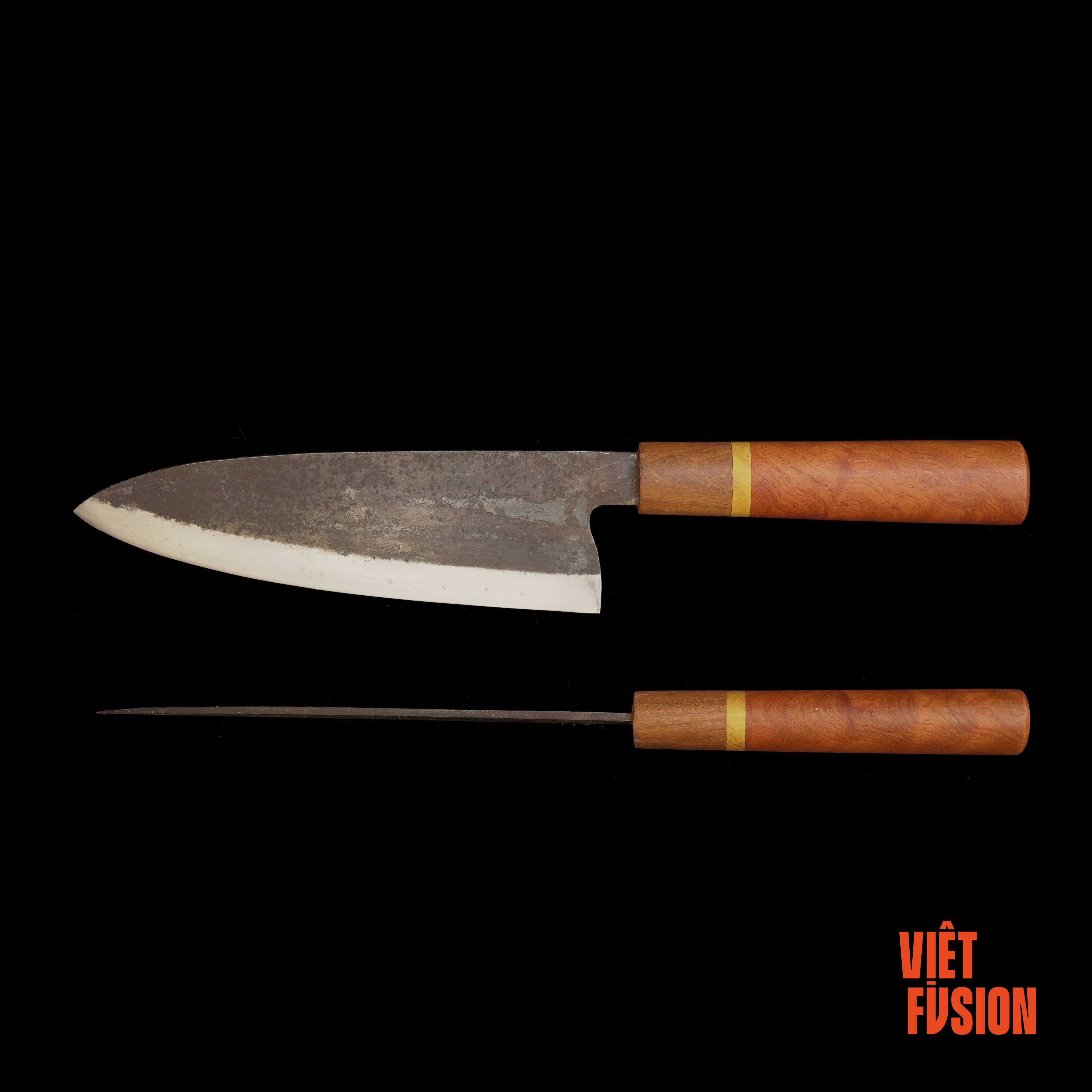 AUTHENTIC BLADES - Wholesale Kitchen/Utility Knife - VIET FUSION NAU, Asian kitchen knife, blade length 16.5 cm, carbon steel blade1