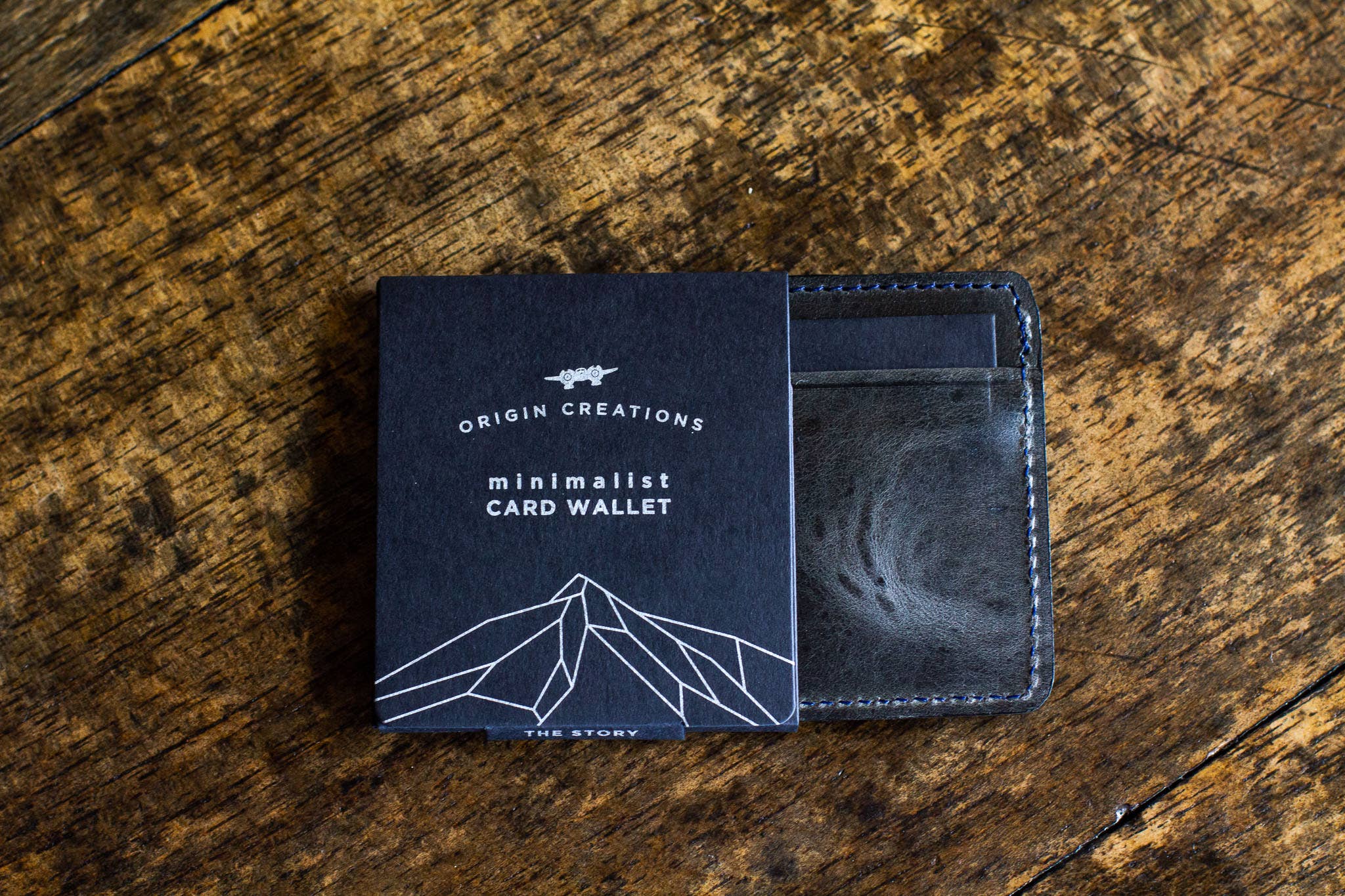 Twin Engine Coffee - Wholesale Pasjeshouder - Uniseks - Kaartenmapje van leer - Electric Black - Artisan Fair Trade9