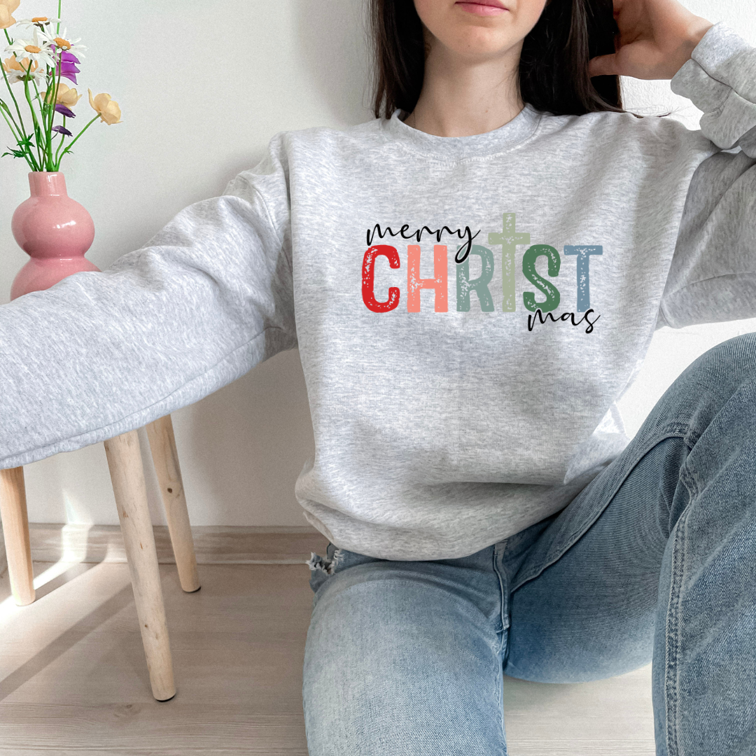 Wholehearted Motherhood and Co. - Wholesale Graphic Sweatshirt - Women's - CHRISTmas Christmas Sweatshirt - Christmas Tee - Graphic Tee2