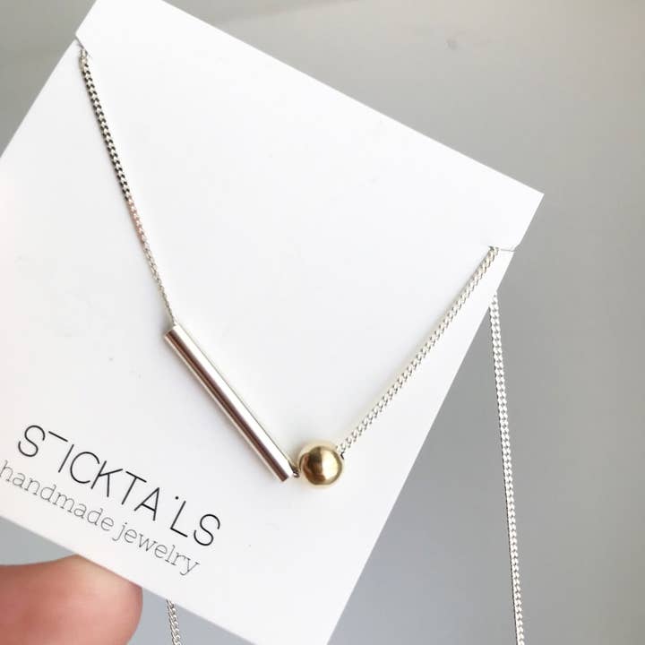 GEGENTEILE - Halskette - Sterlingsilber und vergoldet für den Großhandel von Sticktails