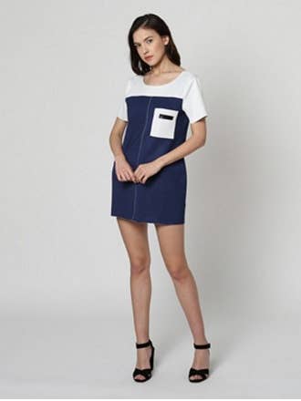 Straight cut dress Ref: SI-260008 for wholesale by BanBat