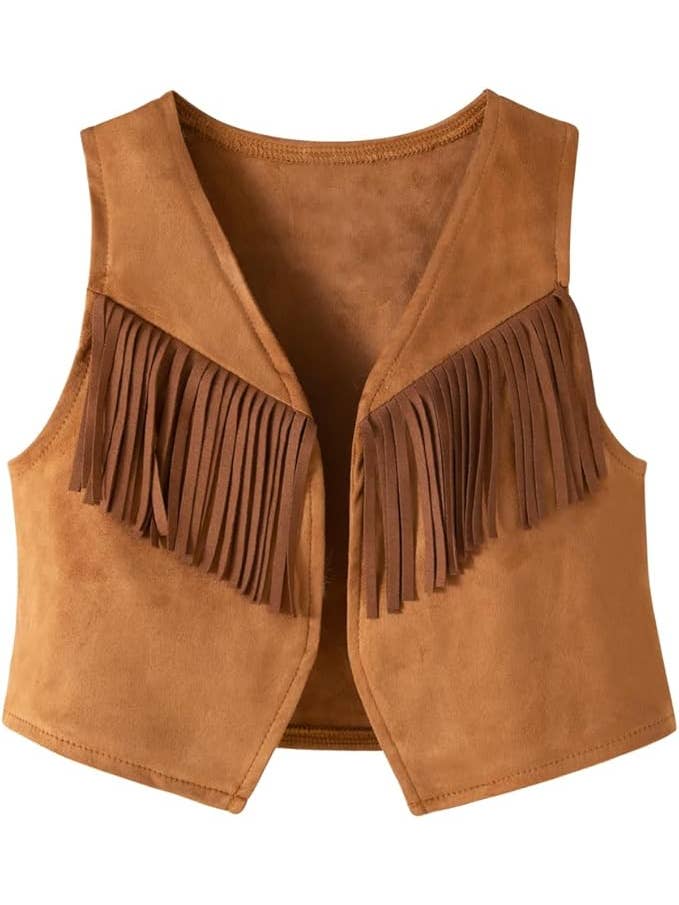 Fennco Styles - Venta al por mayor Disfraz - Niños - Conjunto de Disfraz de Vaquera Marrón de 4 Piezas5