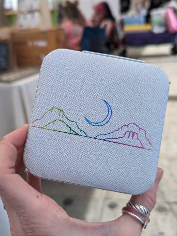 Metallic Regenboog Sieraden Reisetui (verschillende ontwerpen beschikbaar) voor wholesale door JFOX Jewelry