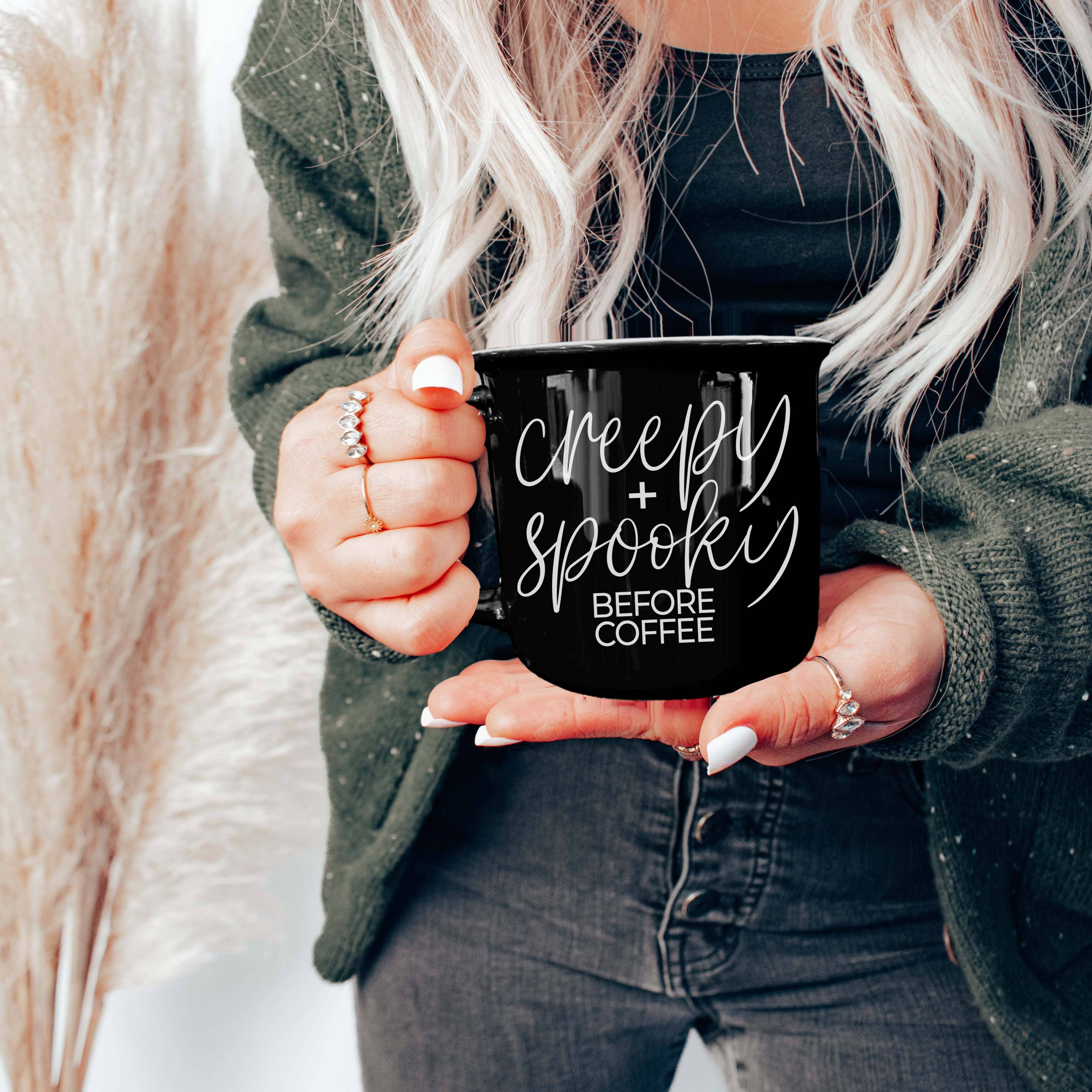 Gia Roma - Wholesale Coffee Mug - Fall Mugs Funny, Orange & Brown Halloween Coffee Cup Ceramic72