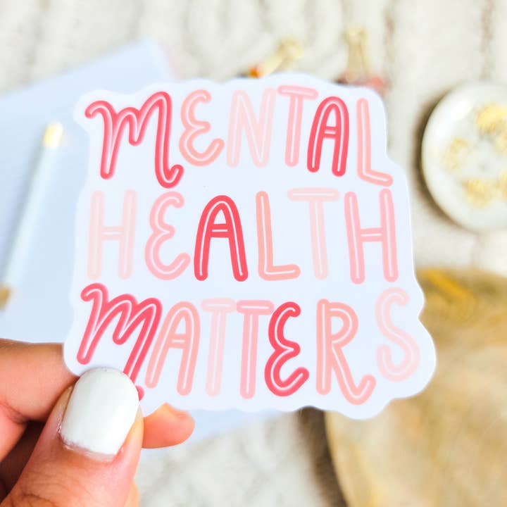 Paper Bunny Press – Adesivo por atacado – Adesivo de questões de saúde mental1