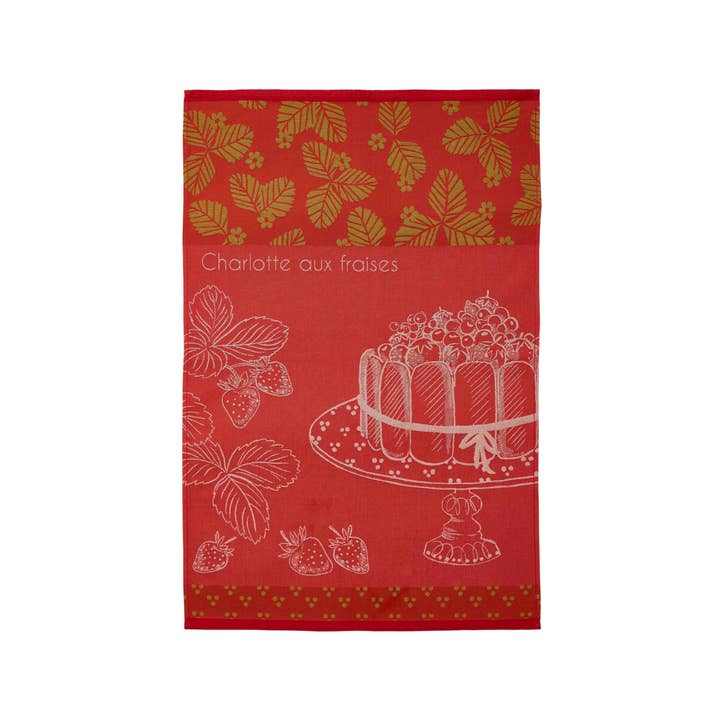Coucke - Wholesale Tea Towel - Strawberry shortcake - Jacquard tea towels