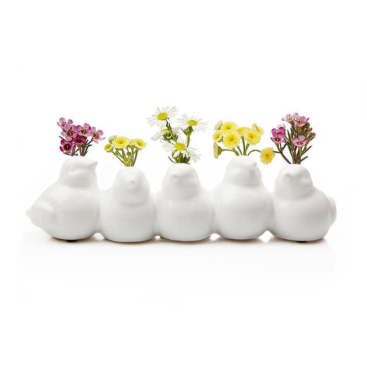 Chive - Wholesale Vase - Bird Flower Vases For Vintage Decor White Bud Vase1