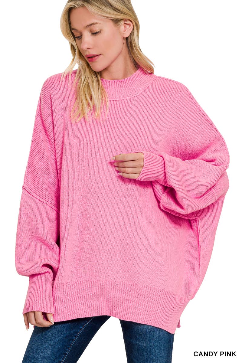 42POPS – wholesale Pullovertröja - Dam – ...._ SI-25416 SIDOSPRÄCKAD ÖVERSTOR TRÖJA6