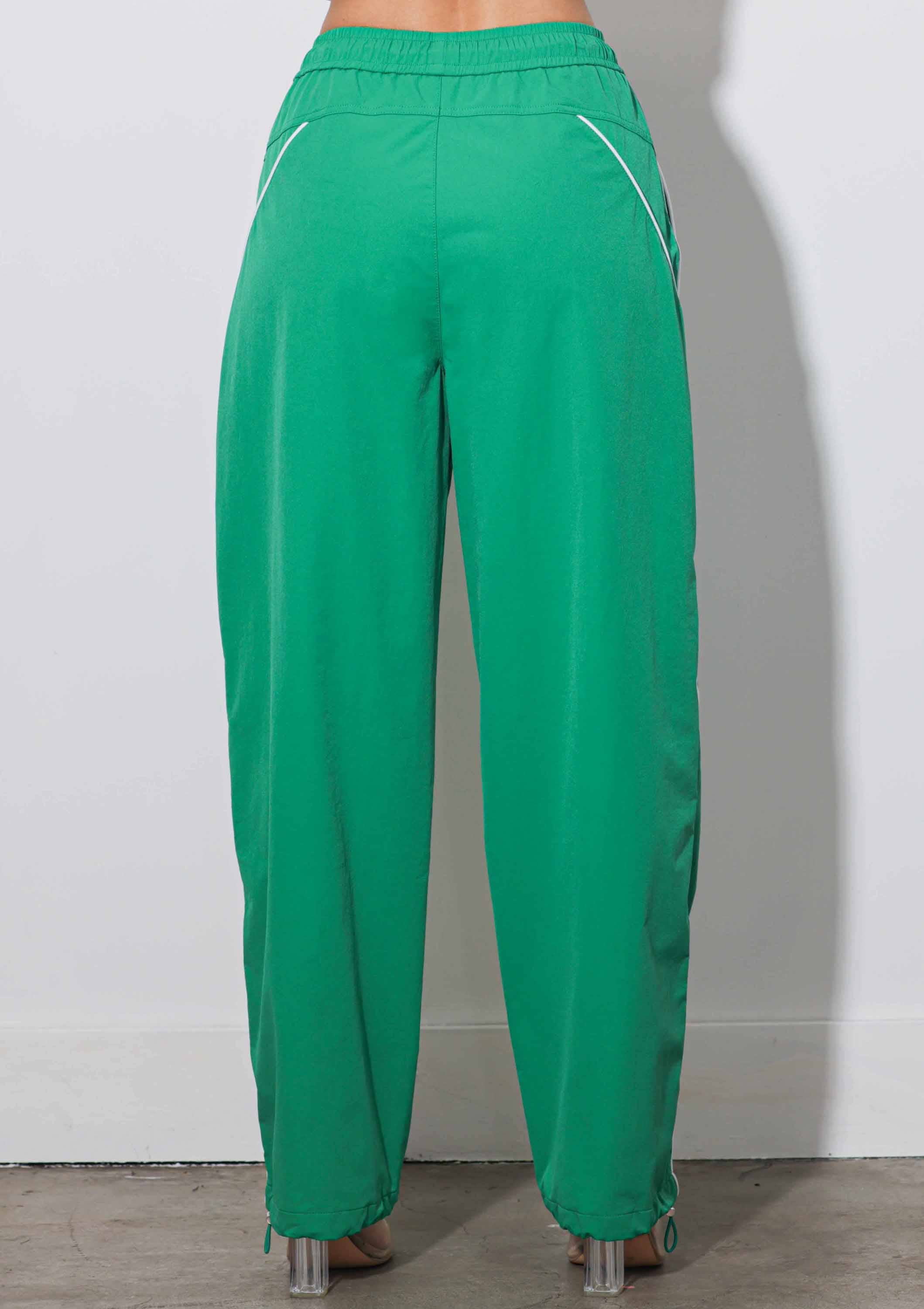 Green Baggy Track Pants for wholesale on Faire2