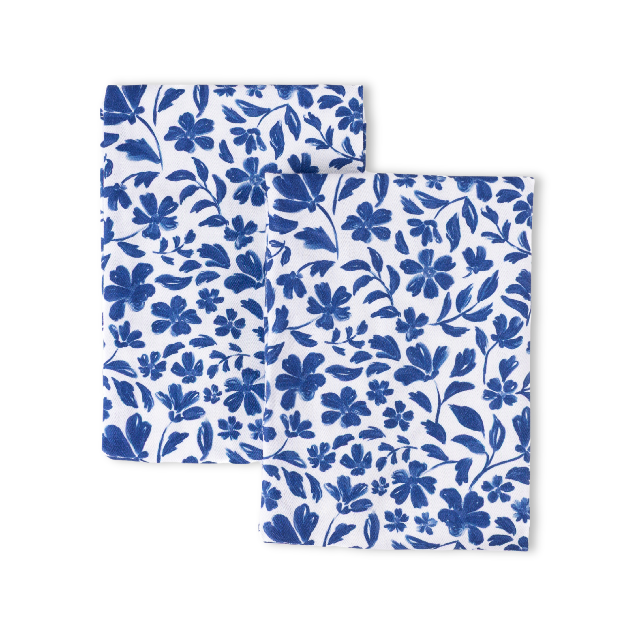 Elyse Breanne Design - Wholesale Tea Towel - Pack of 2 Porcelain Floral Tea Towels1