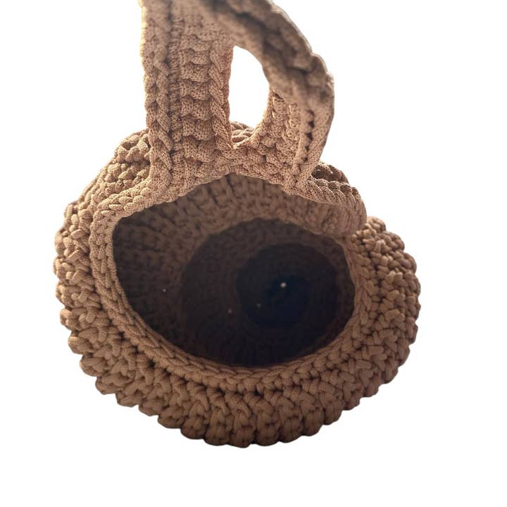 Dobbelaere Fashion – wholesale Korg – Hängande korg för förvaring av spiralskal i Taupe4