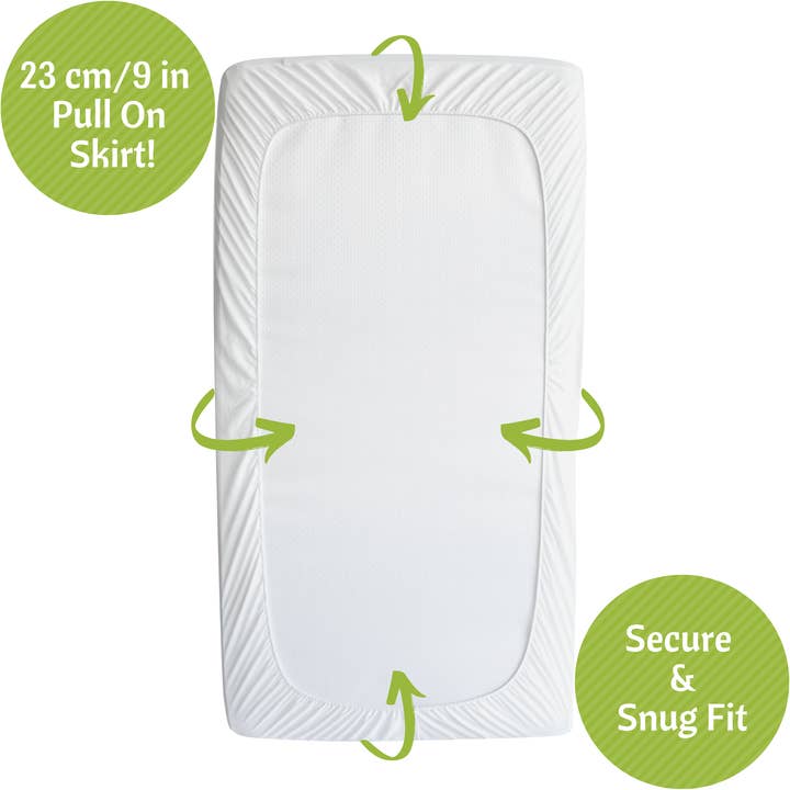 Vesta Baby - Wholesale Fitted Sheet - Kids & Baby - Baby Crib Mattress Protector Fitted Bamboo Jacquard 52x28 in4