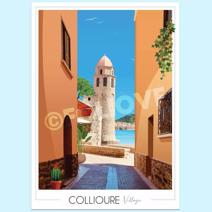 Muestra Campanario de Collioure para venta al por mayor de Foliove
