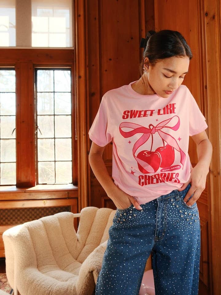 Sweet Like Cherries Graphic T-Shirt for wholesale by Mure and Grand