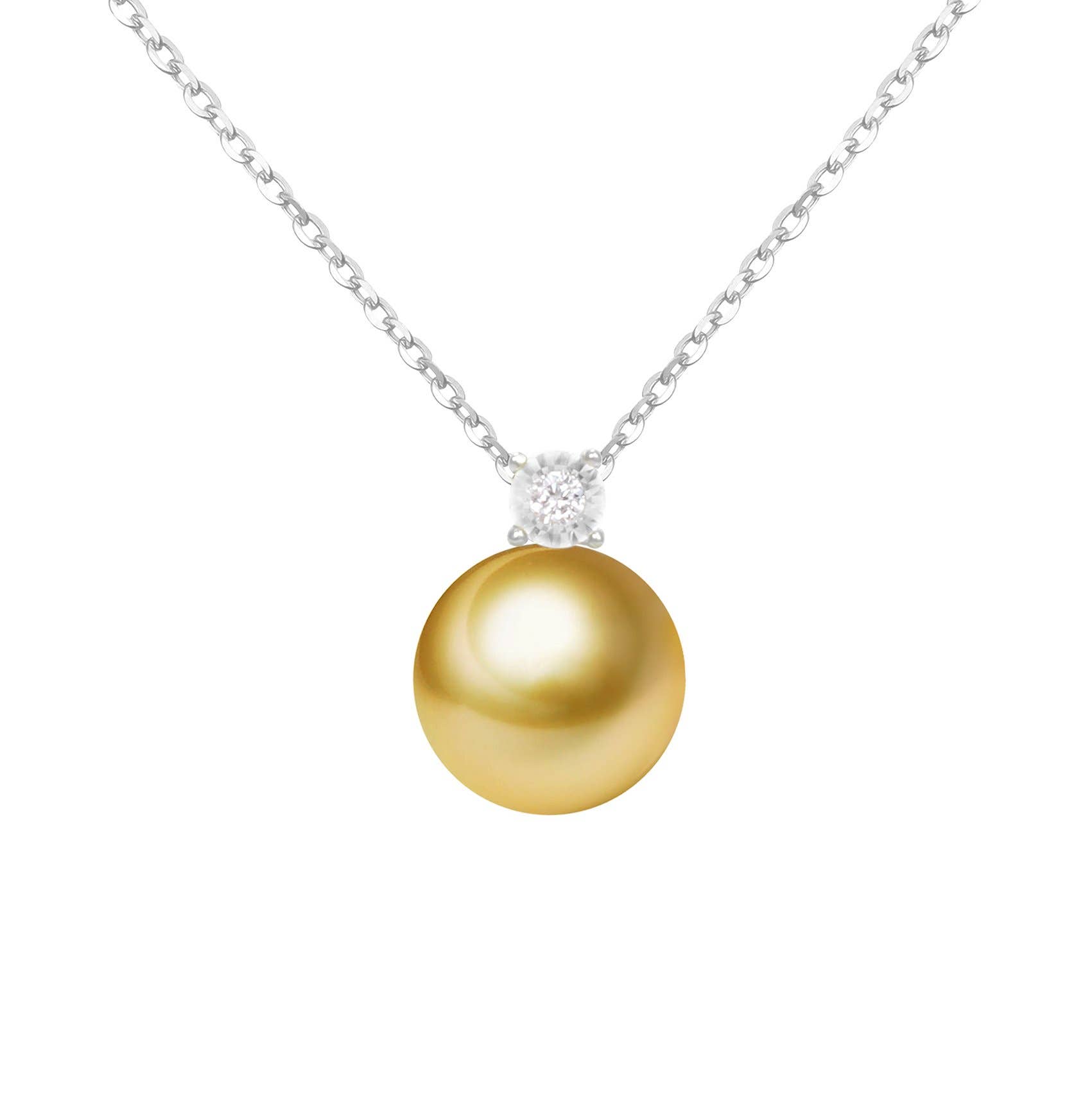 Timeless Pearl - Wholesale Pendant/Charm Necklace - G18k Oversized Pearl and Diamonds Pendant9