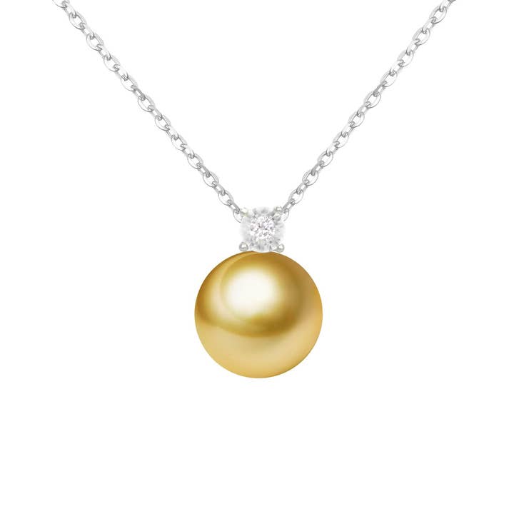 Timeless Pearl - Wholesale Pendant/Charm Necklace - G18k Oversized Pearl and Diamonds Pendant9