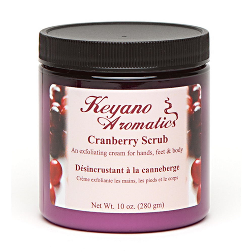 Keyano Aromatics - Wholesale Body Scrub/Exfoliant - Cranberry Scrub 10 oz.0