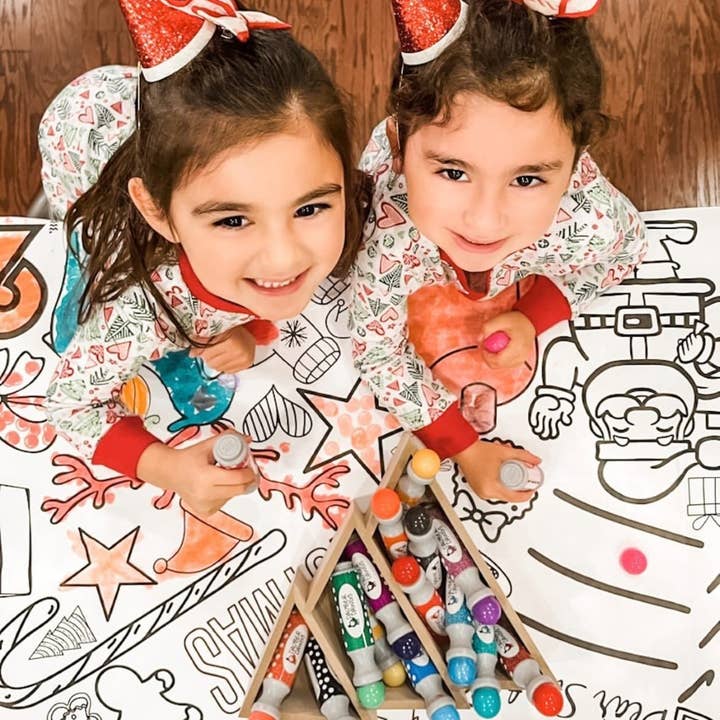 Creative Crayons Workshop – Großhandel Tischdecke zum Ausmalen – Kind & Baby – Tischdecke zum Ausmalen von Weihnachten | Familienaktivität zu Weihnachten