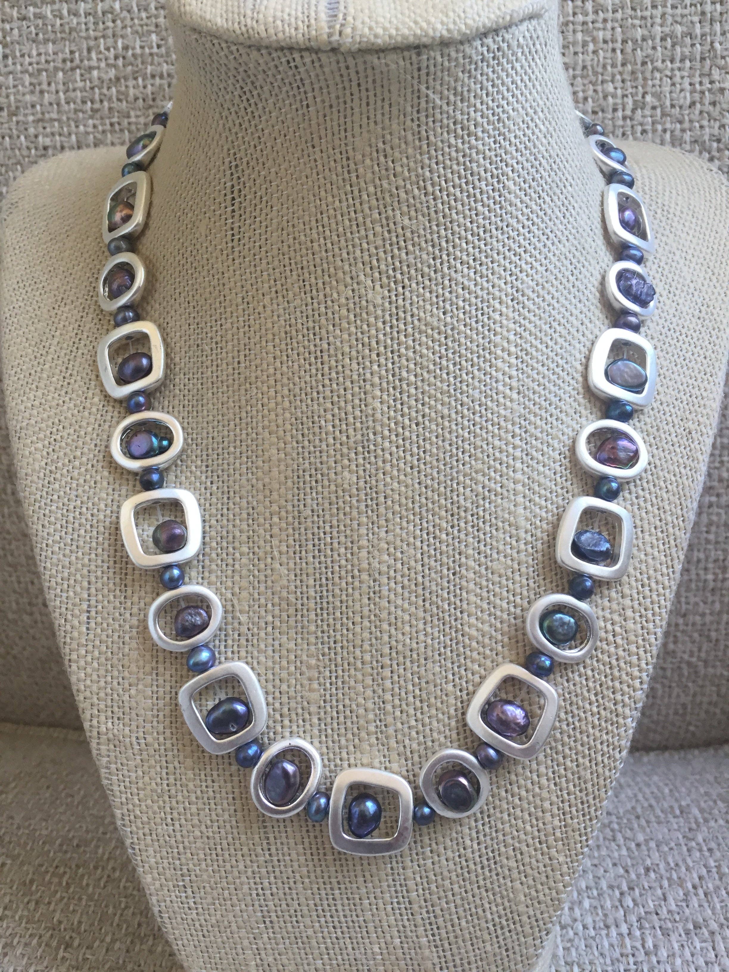 Studio G - Wholesale Beaded/Pearl Necklace - #57 Modern Necklace3