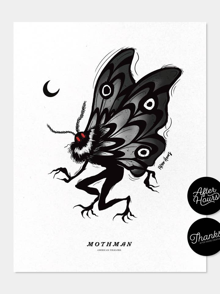 Impressão Mothman por atacado de After Hours Creative