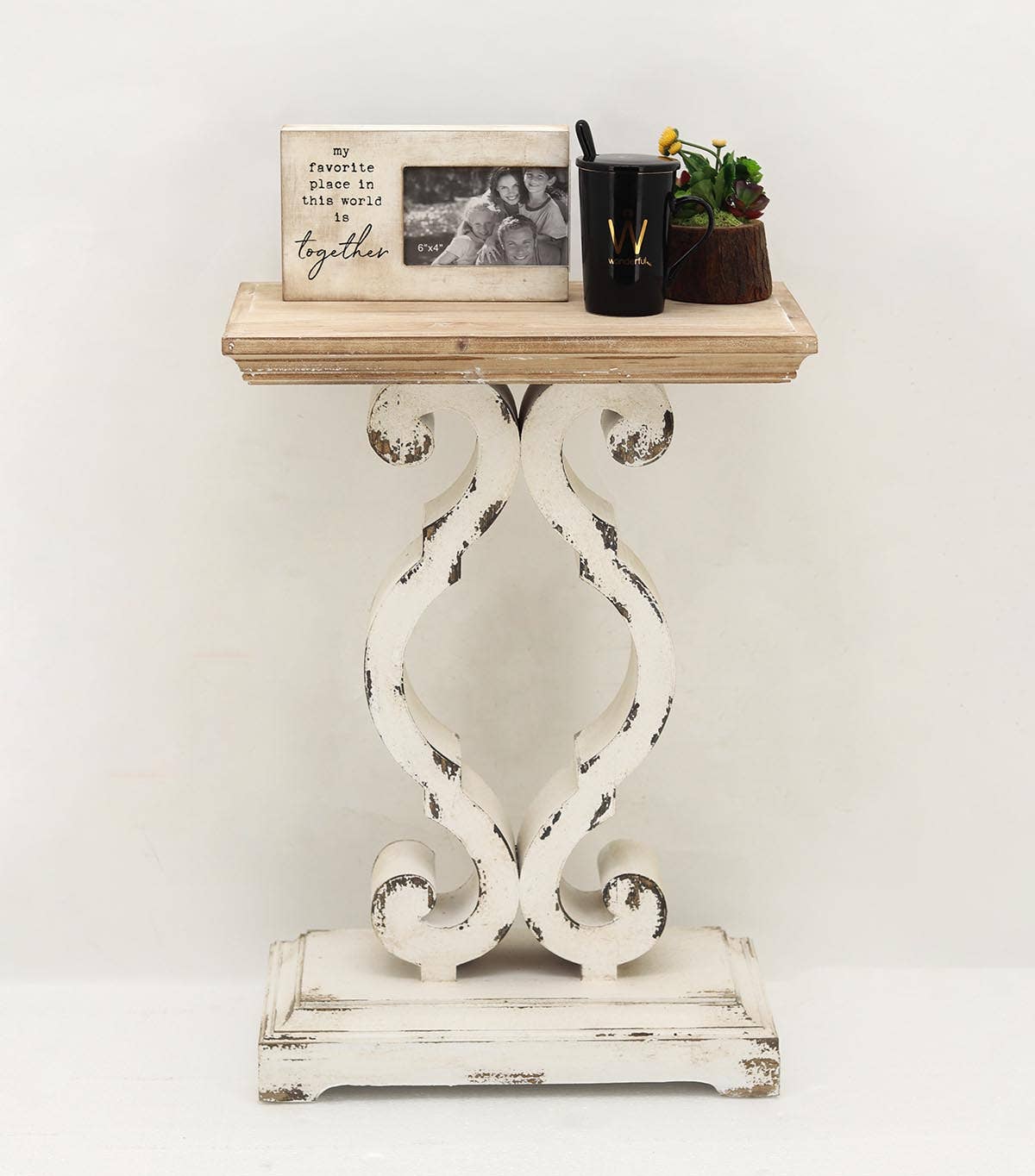 Paris Loft Inc - Wholesale Side Table - Farmhouse Wooden End Table Nightstand Accent Furniture1