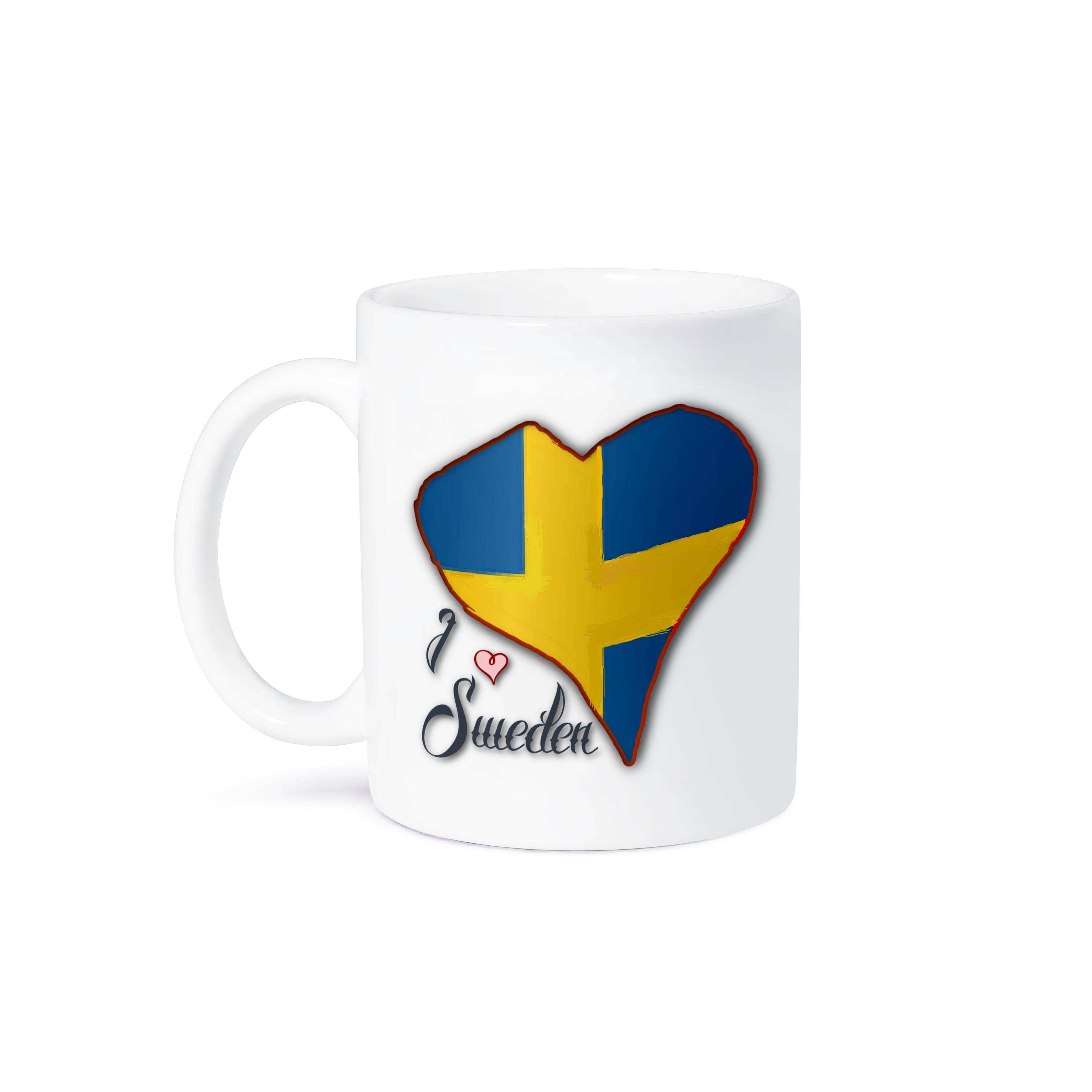 3dRose - Vendita all'ingrosso Tazza - 3dRose, Bandiera Svedese a Forma di Cuore e Testo I Love Sweden, Tazza8