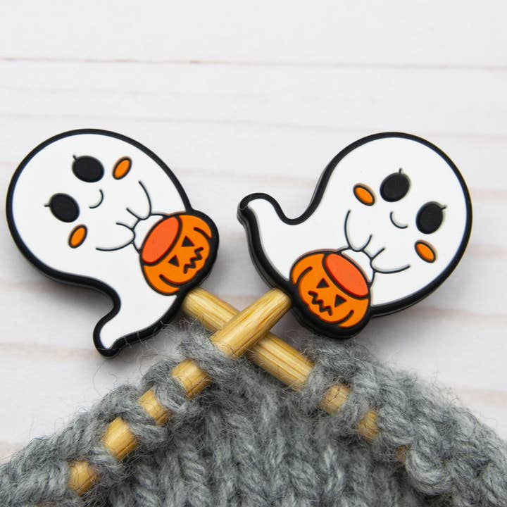 Trick Or Treating Ghost | Stitch Stoppers for wholesale by Fox & Pine Stitches