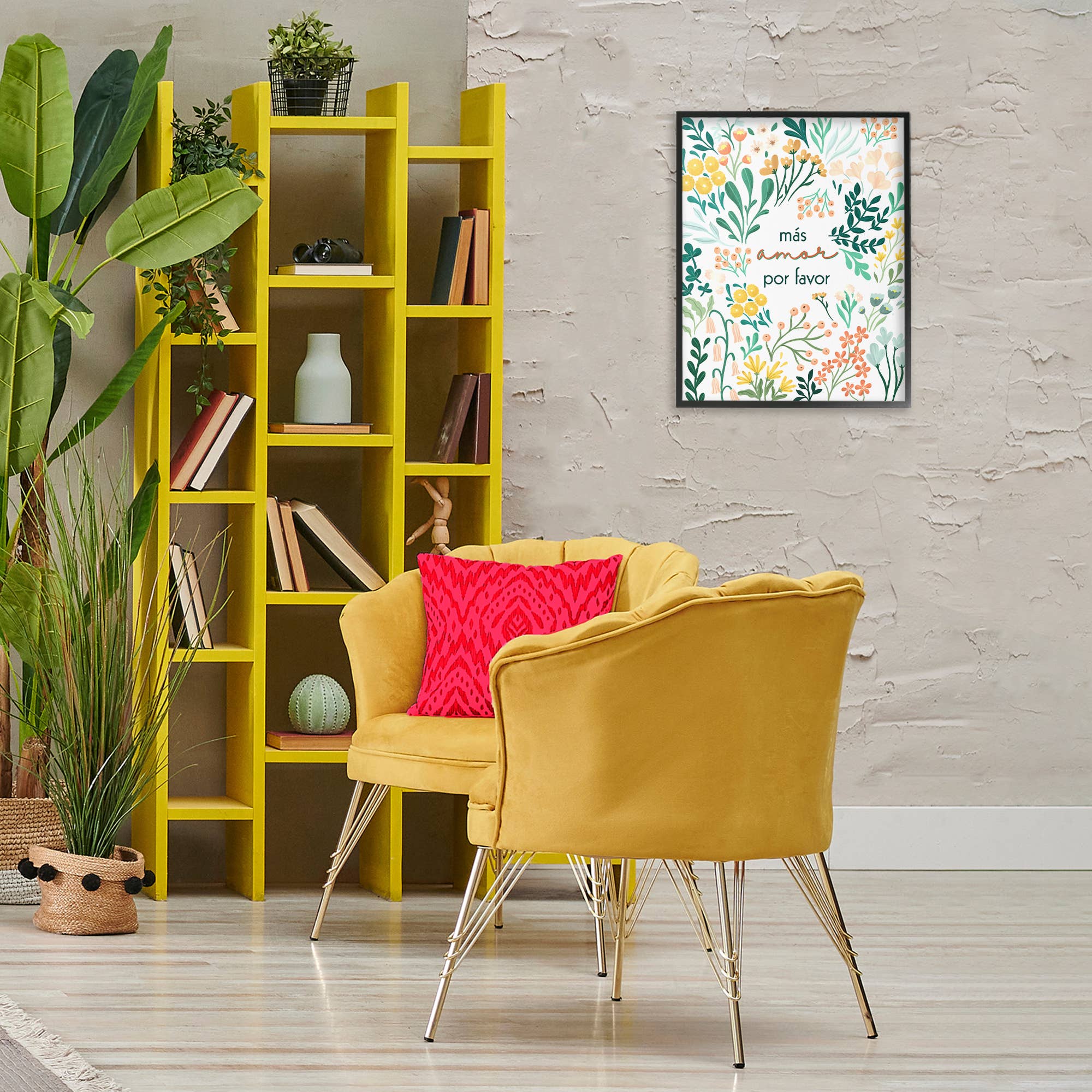 Stupell Industries – wholesale Väggdekor - Barn och baby – More Love Por Favour Blommor Framed Giclee Art10