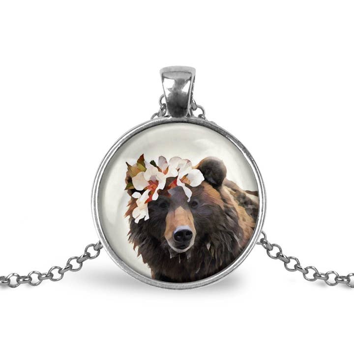Bear Pendant Necklace for wholesale by Whimsy Spirit Shop