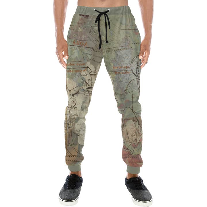 BLOMMAMÅLNING X DIVERSE. ILLUSTRATIONER Mäns heltryckta träningsbyxor för wholesale av Bønes and Balløøns