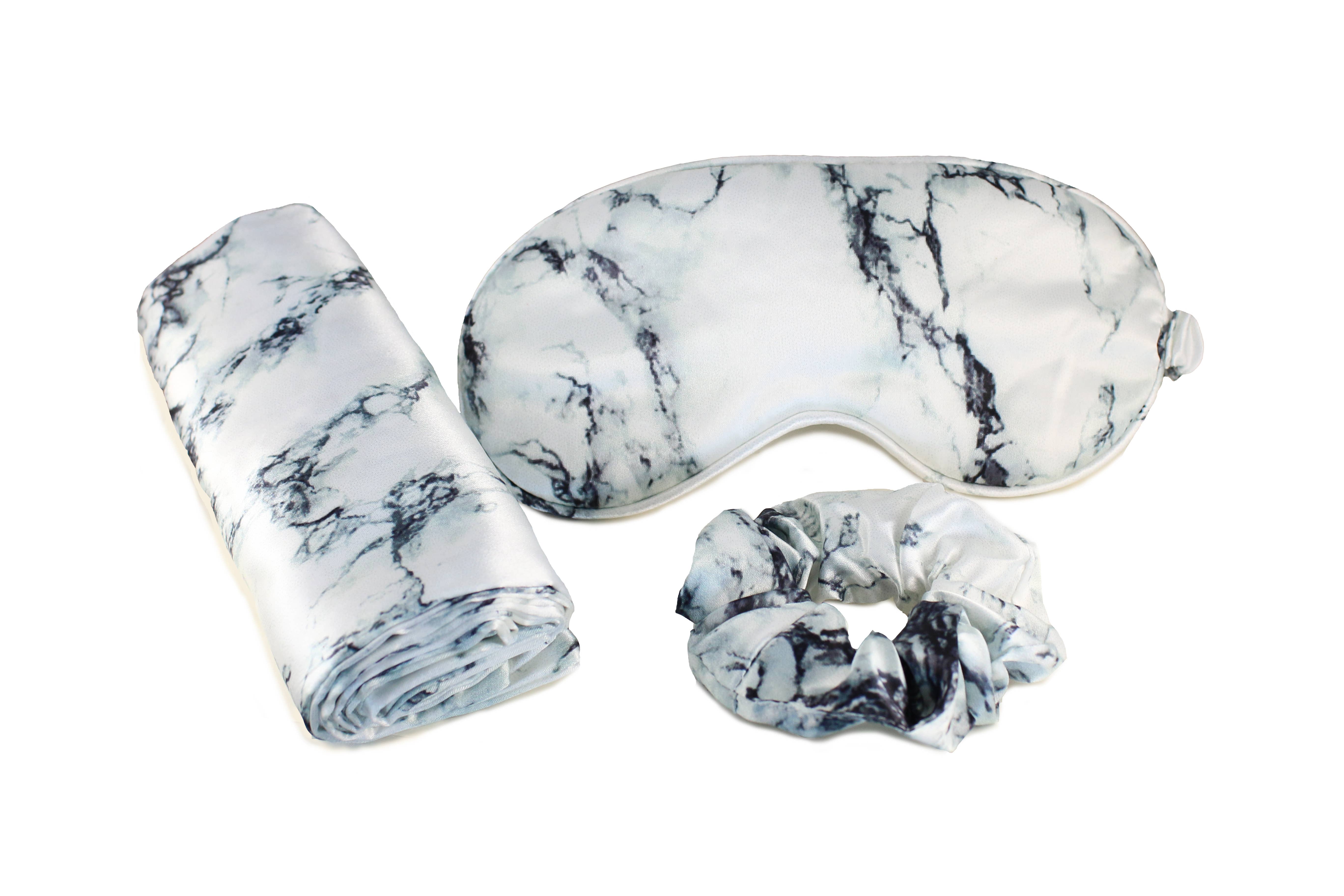 Morning Glamour - Vente Taies/housses d'oreiller - Set de sommeil satin 3-en-1 : taie d’oreiller, masque pour les yeux et chouchou26