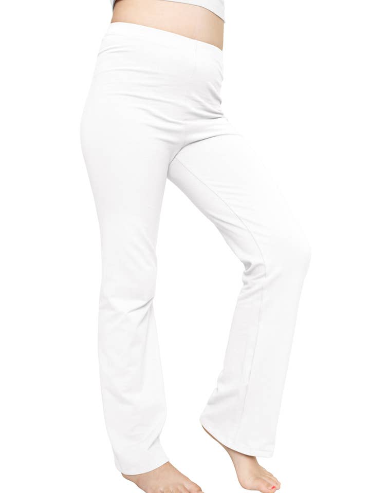 Stretch Is Comfort - Wholesale Athletic Pants - Kids - Girl's Cotton High Rise Everyday Straight Leg Yoga Pants – Youth Sizes for Little to Big Kids11