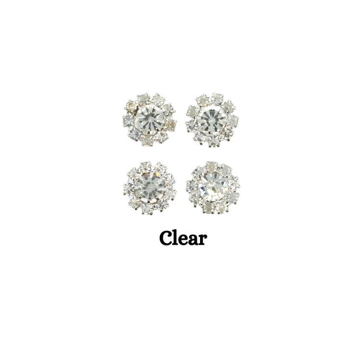 Equestrian Essentials LLC - Wholesale Stud/post earrings - "The Mini Round" Back Magnet Set0