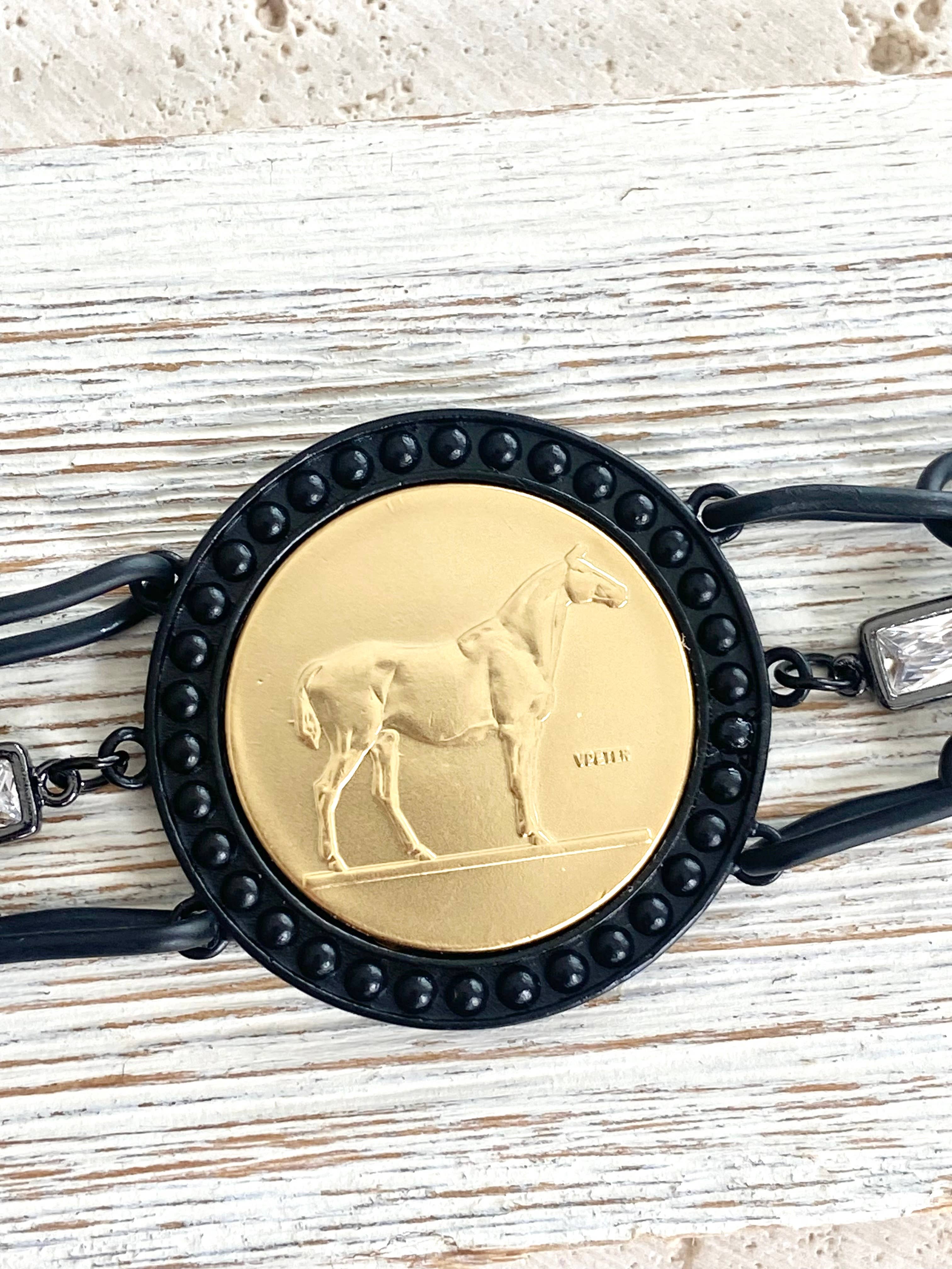 VB&CO Designs Handmade Jewelry - Wholesale Charm/Dangle Bracelet - Horse jewelry coin bracelet country western derby equestrian0