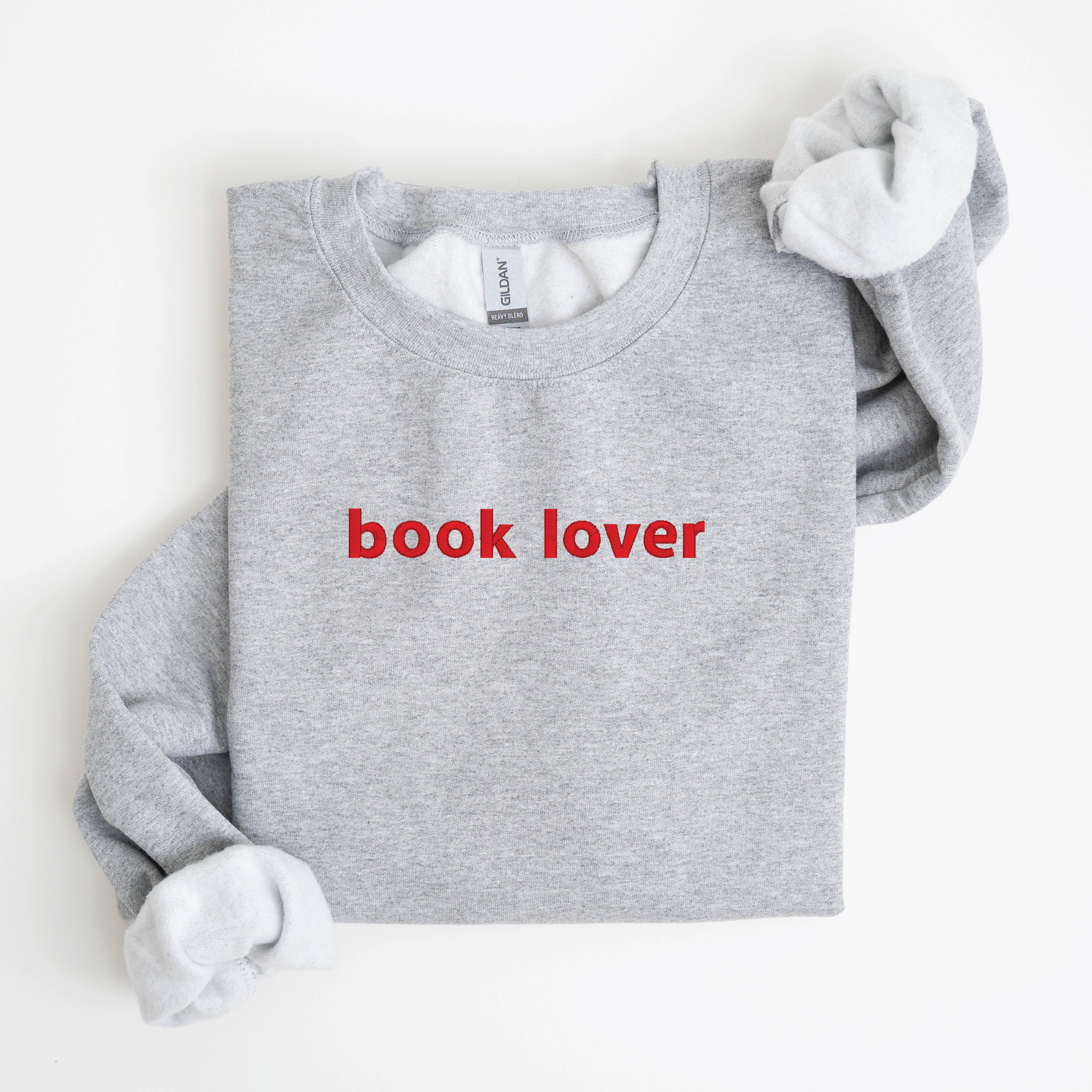 P E T I T R U E - Wholesale Sweatshirt - Women's - Book Lover Embroidered Sweatshirt - Minimalist Design11