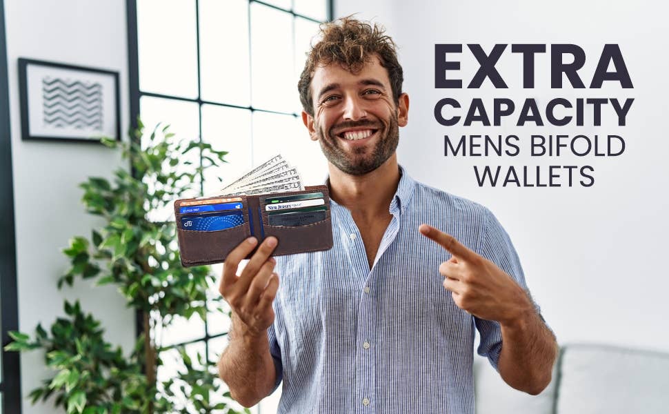 American Leather Goods - Wholesale Wallet - Men's - Genuine Leather Wallet for Men with Flap out ID Window12