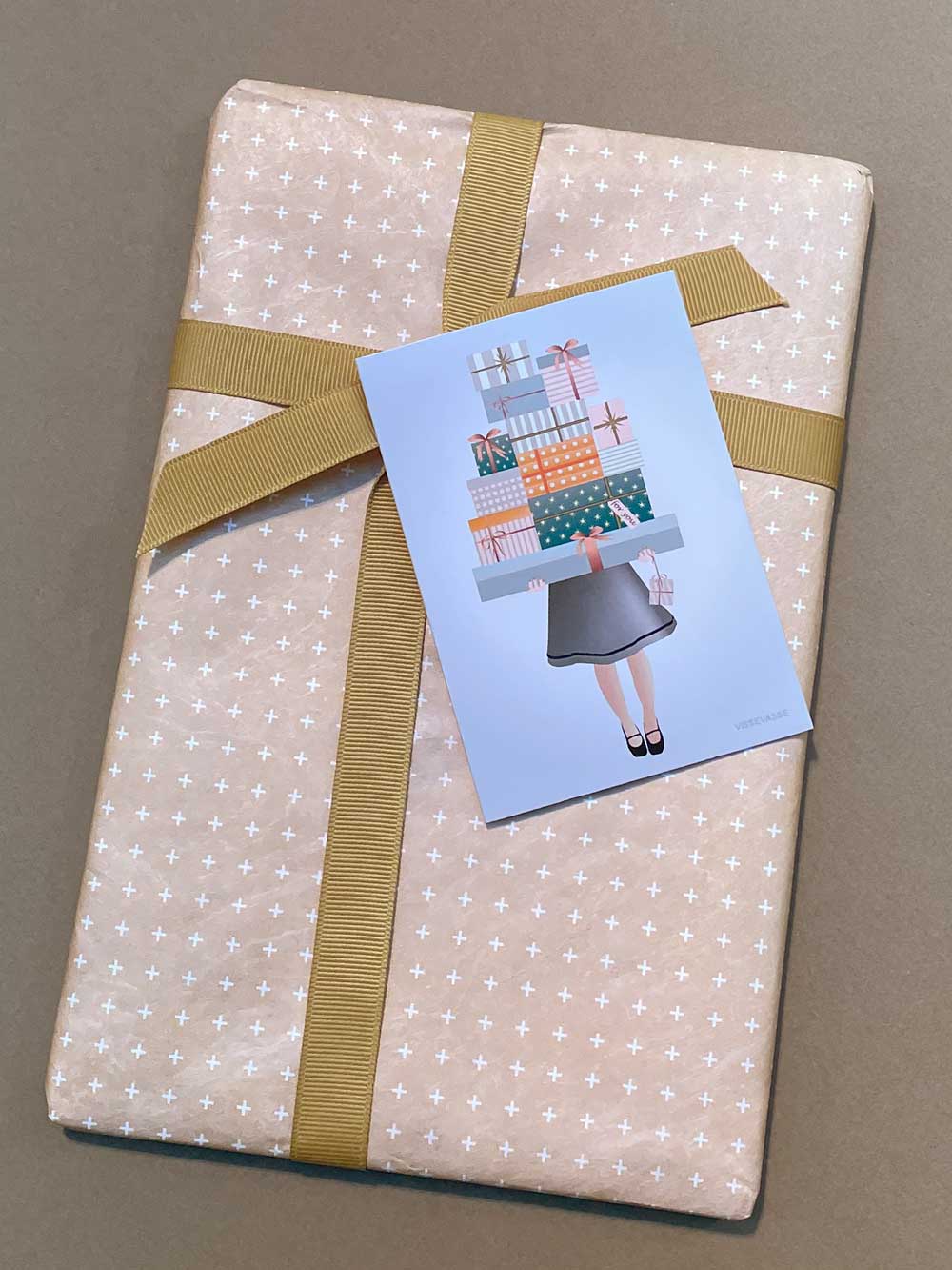 ViSSEVASSE – wholesale Presentetikett – ViSSEVASSE dubbelt gratulationskort A7 – perfekt som presentetikett1