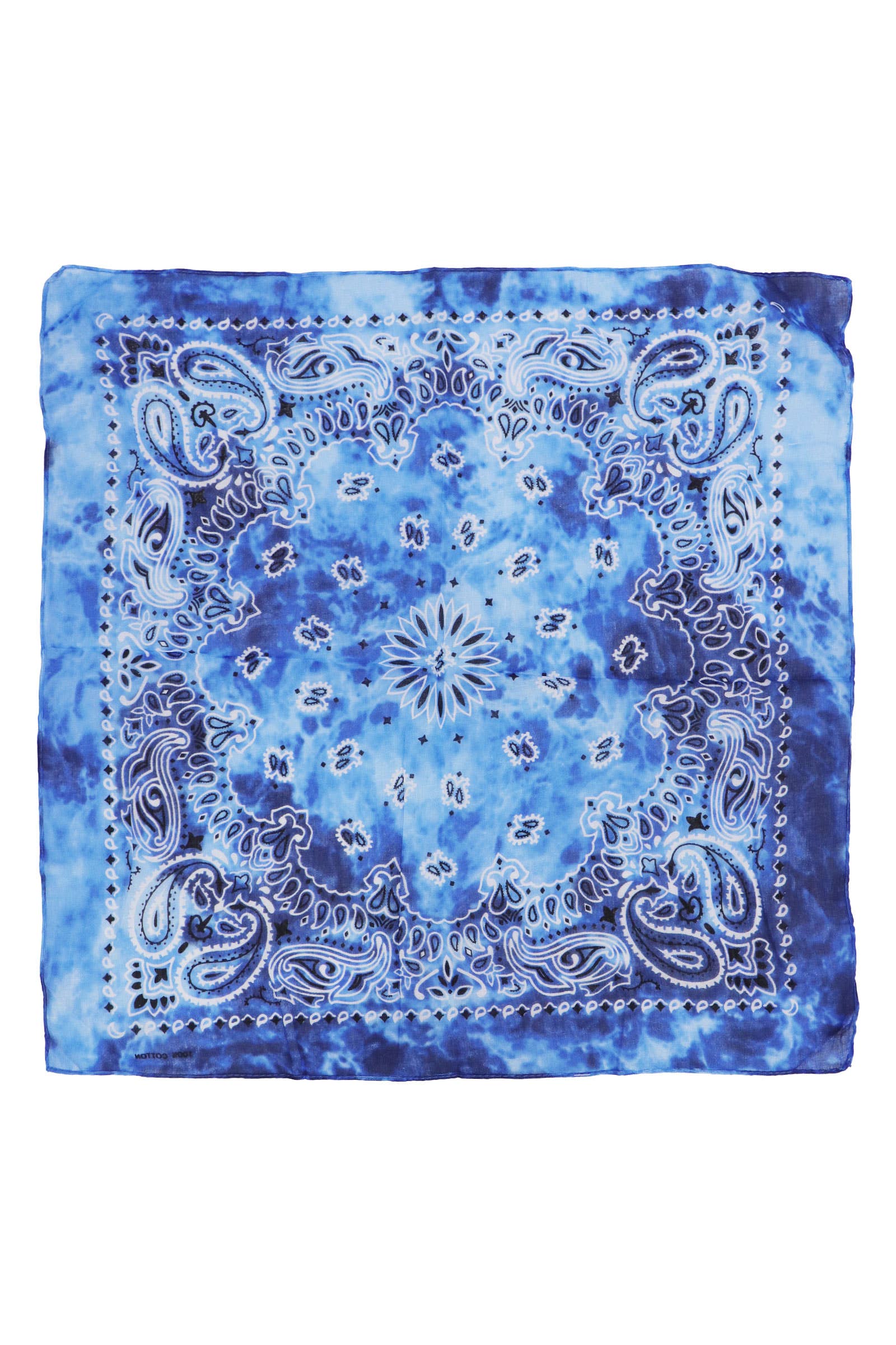 Cap Zone - Wholesale Bandana – Women's - Paisley Tie Dye Marble Gradient Cotton Bandana1