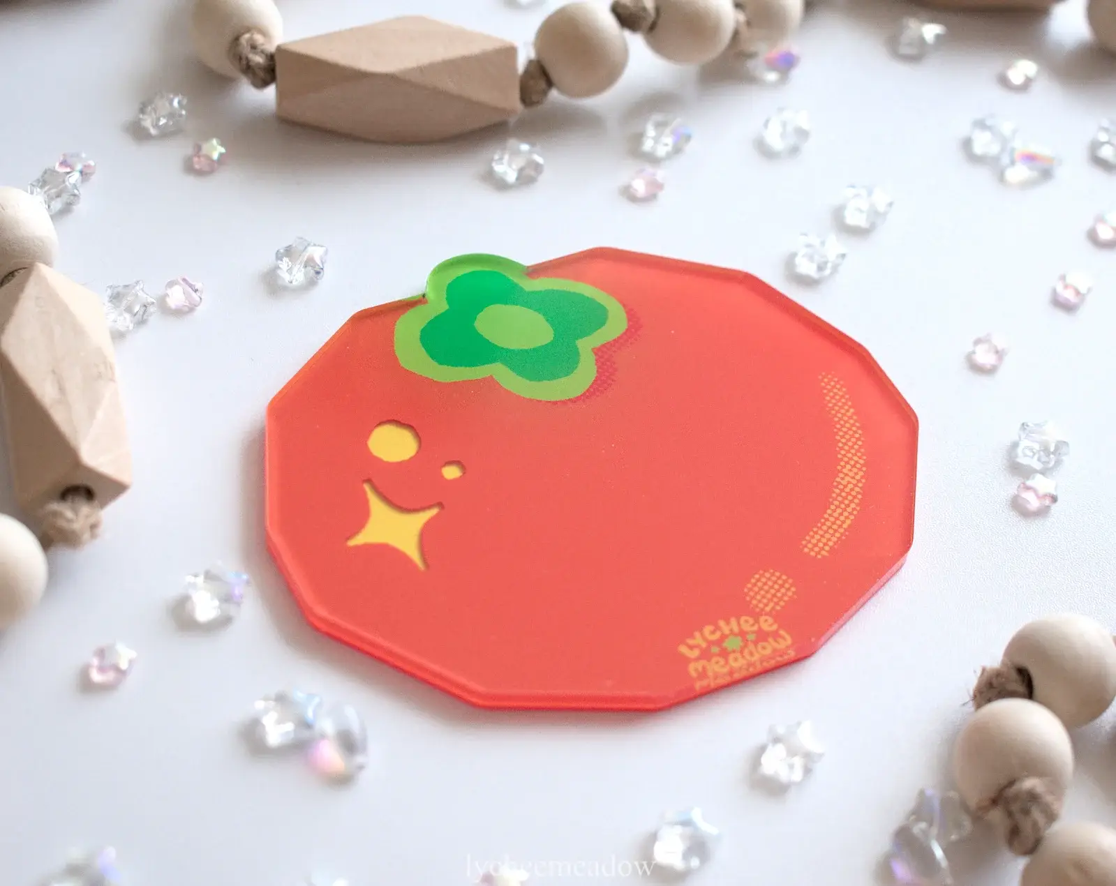 Lycheemeadow - Wholesale Coasters - Persimmon Double-sided Coaster1