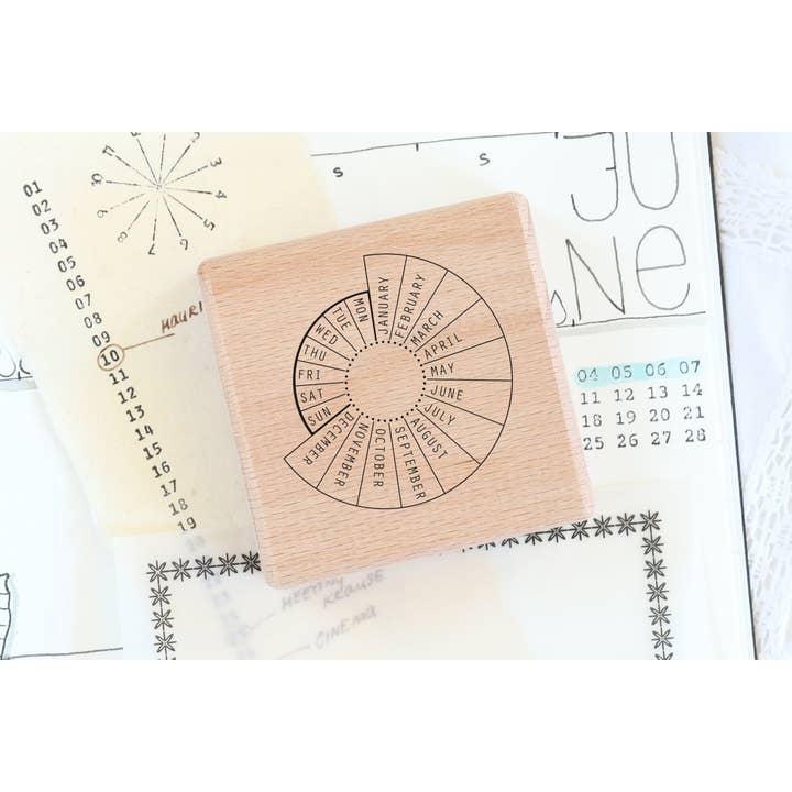 Stamp - Small perpetual calendar for wholesale by Emadam - Art & Design