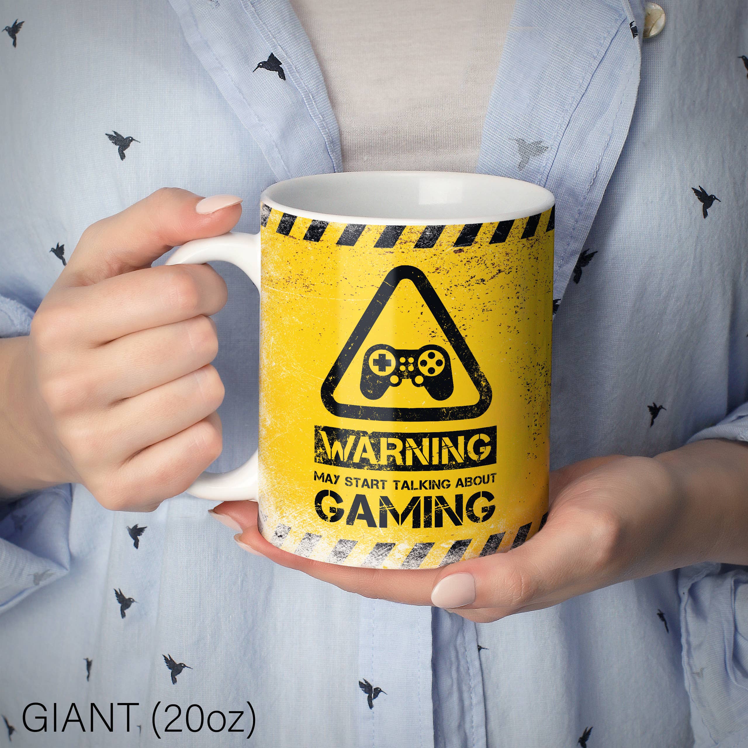 Mug Monster - Vente Tasse à café - Mug Gaming - Warning May Start Talking About Gaming18