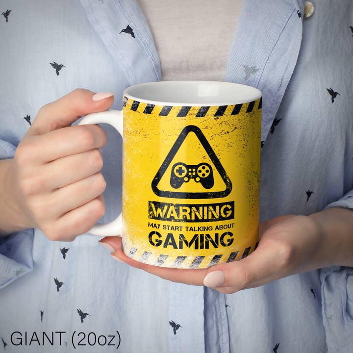 Mug Monster - Vente Tasse à café - Mug Gaming - Warning May Start Talking About Gaming18