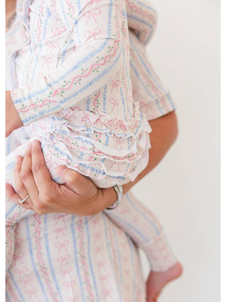 Charlie Lou Baby - Wholesale Jumpsuit - Baby - Bamboo Ruffle Rompee™ | Victorian Whimsy2