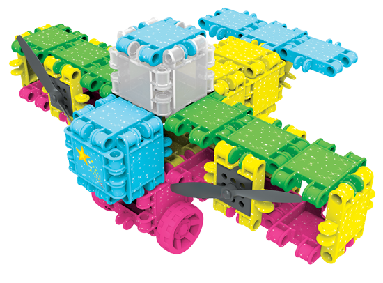 CLICS NV - Wholesale Building Set - Kids - Clics Bucket 8 in 1 - Glitter - made from recycled material7