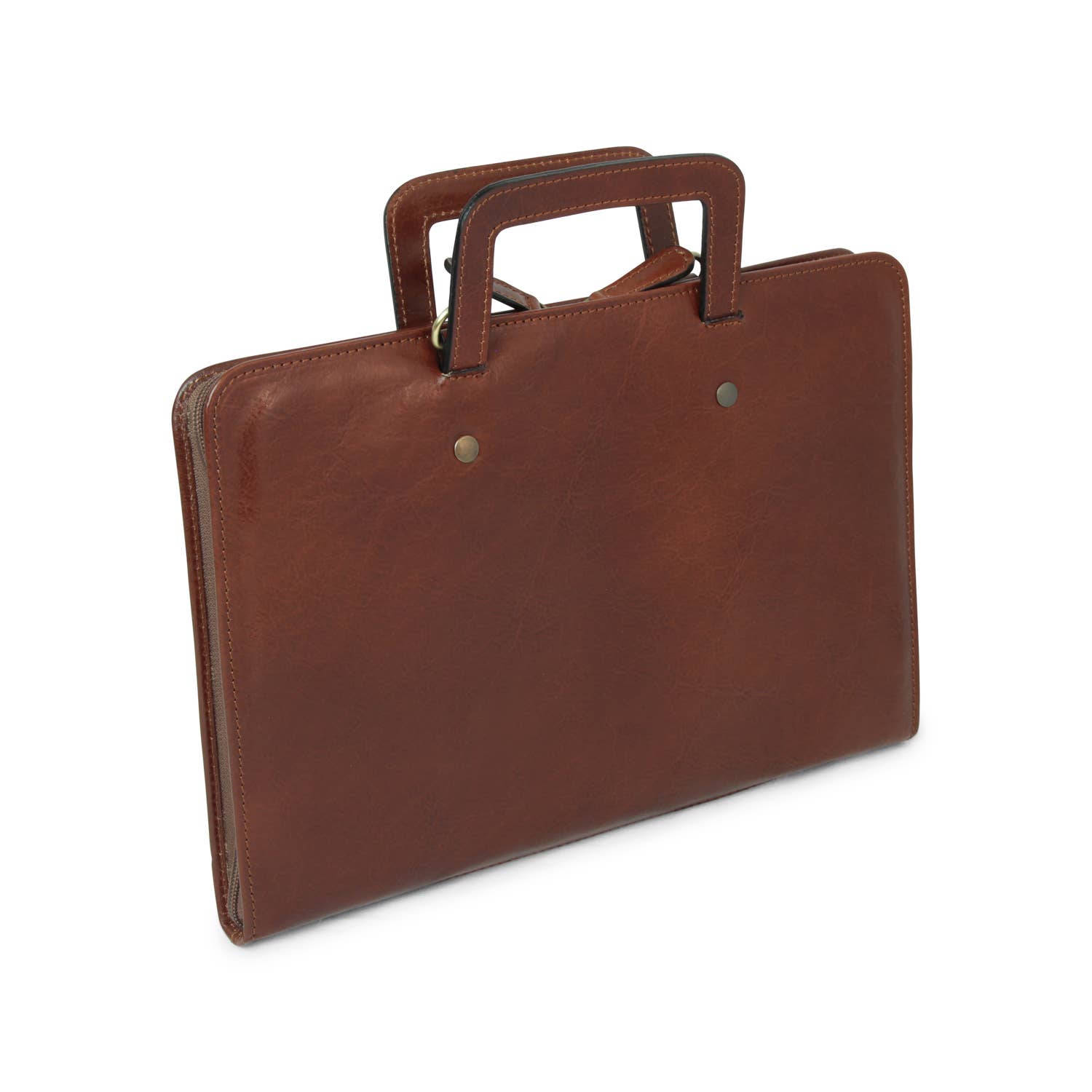 Old Angler Firenze - Wholesale Aktetas - Dames - Leren documententas - Bruin3