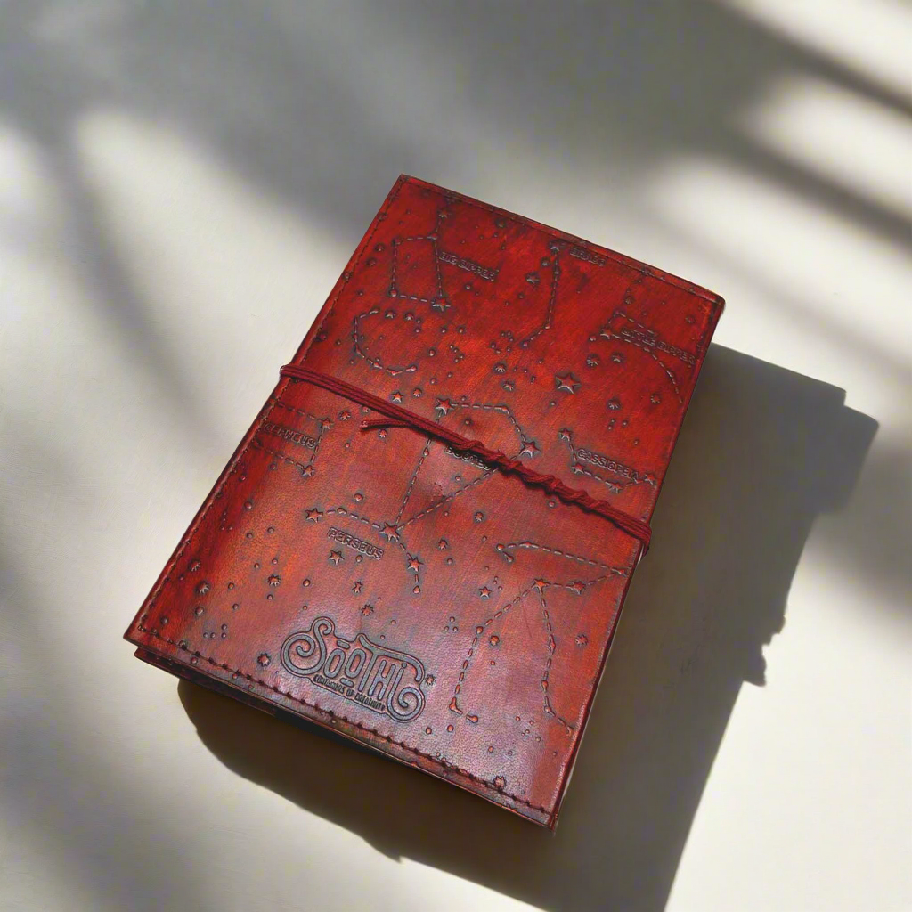 Soothi | Containers Of Creativity - Vente Journal intime - Journal en cuir rechargeable avec éléments de la Terre et véritables pierres précieuses3