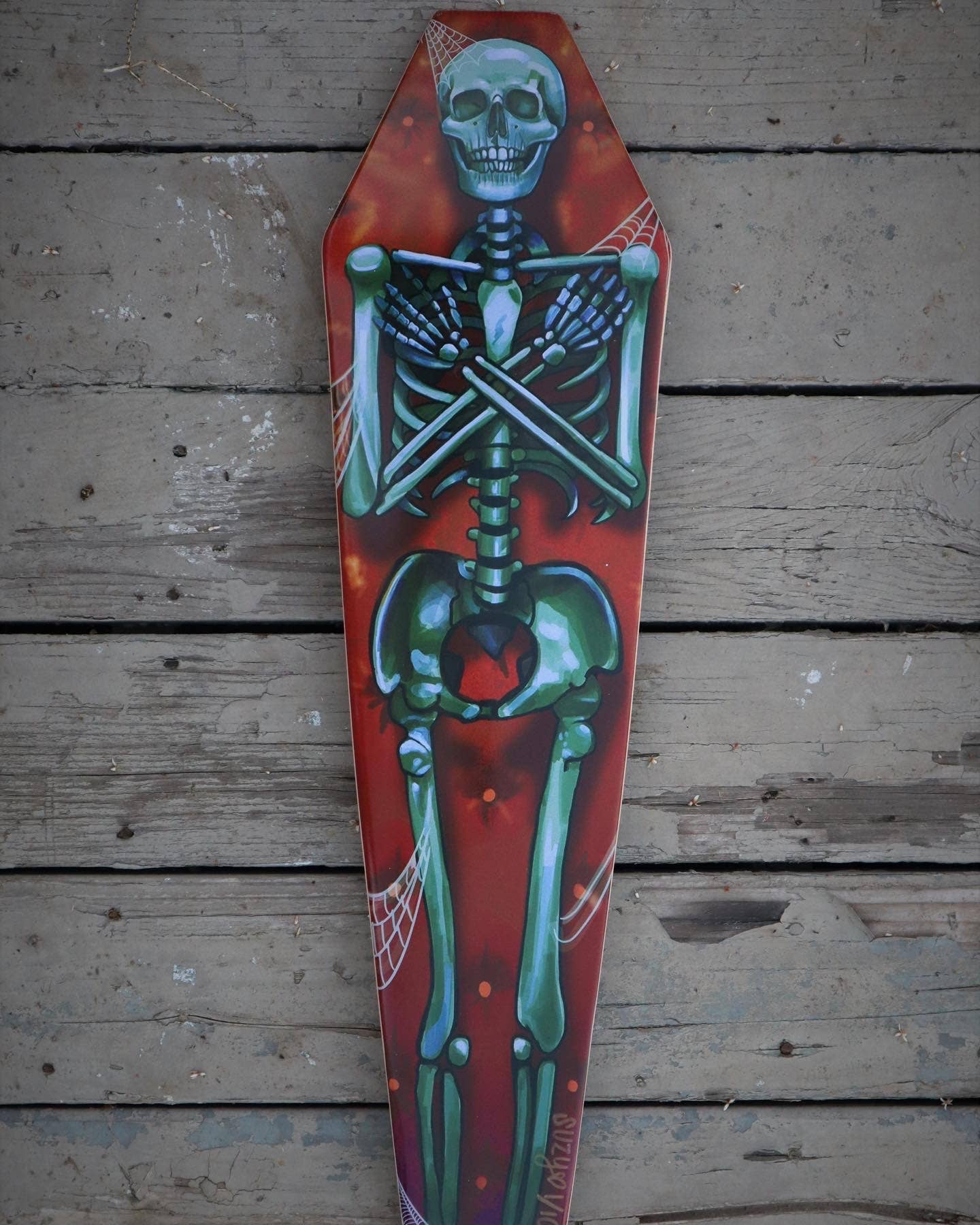 Psychic circle oddities – Engroshandel Skateboard – Crypt keeper skate board deck - nummereret og underskrevet! gotisk2