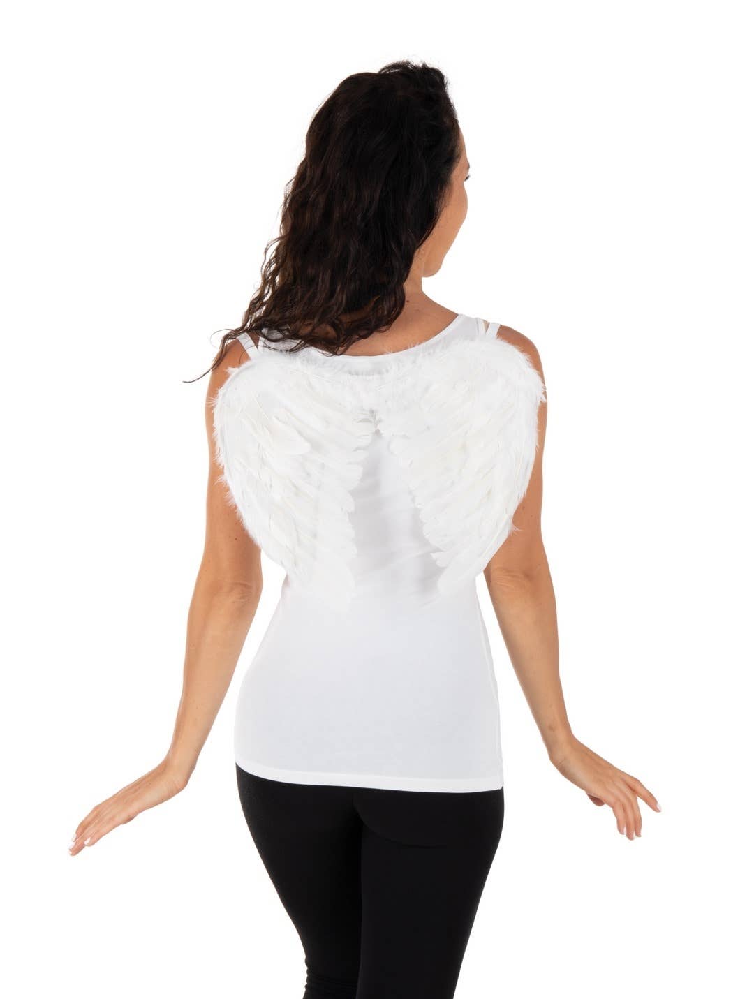 P'tit Clown - Wholesale Costume - Women's - Feather Angel Wings - 40 X 32 cm - White3