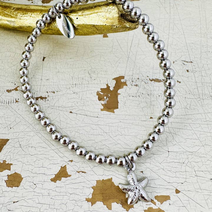 Mein Mantra – Großhandel Armband mit Charms/Anhängern – Kugelarmband mit Seestern2